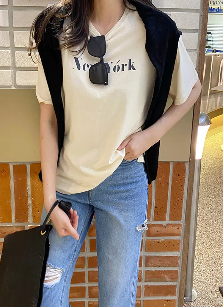 NewYorkサイドスリットTシャツ | monicaroom | 詳細画像1