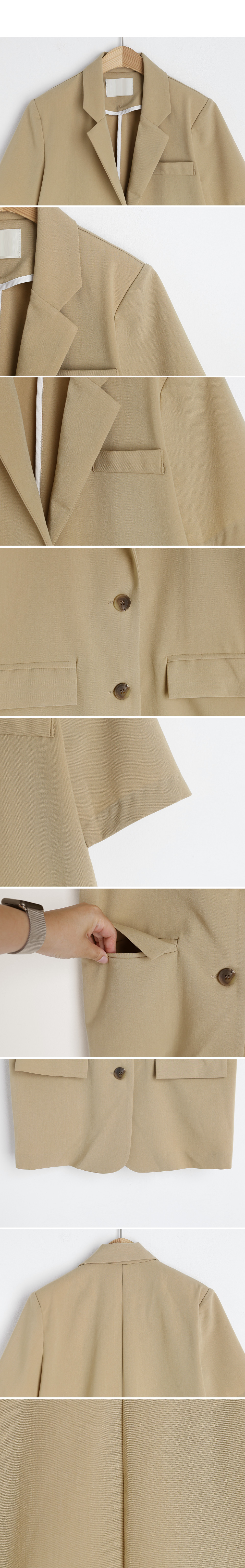 ルーズ半袖ジャケット&タックショートパンツSET・全4色 | DHOLIC | 詳細画像11