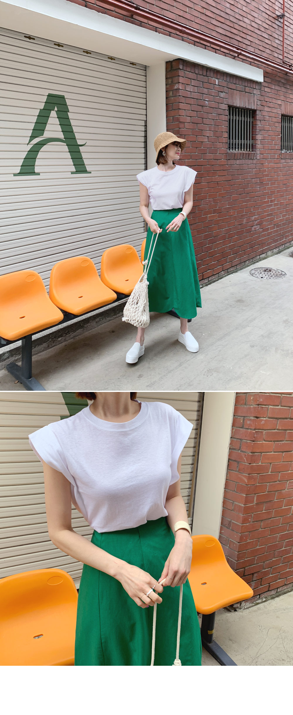 サイドディテールコットンTシャツ・全4色 | DHOLIC | 詳細画像10