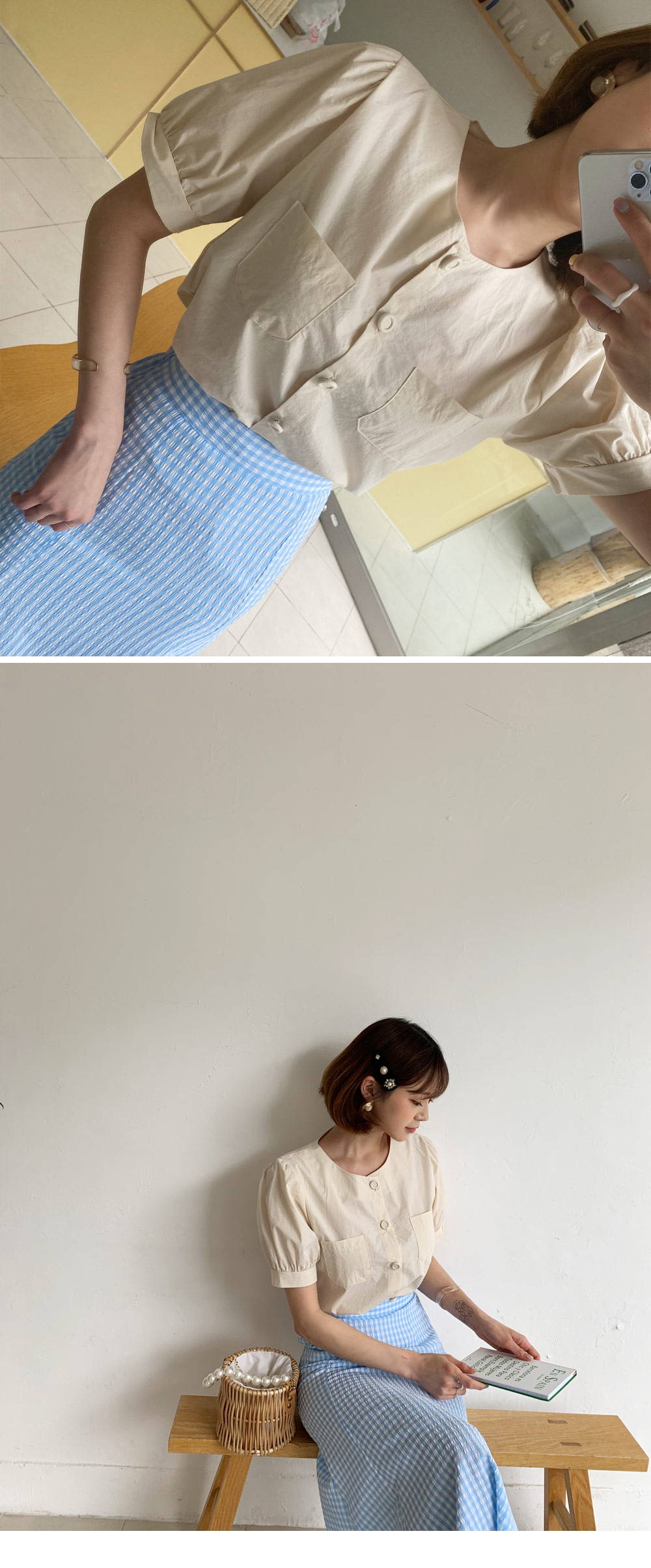 チェックマーメイドスカート・全4色 | DHOLIC | 詳細画像14