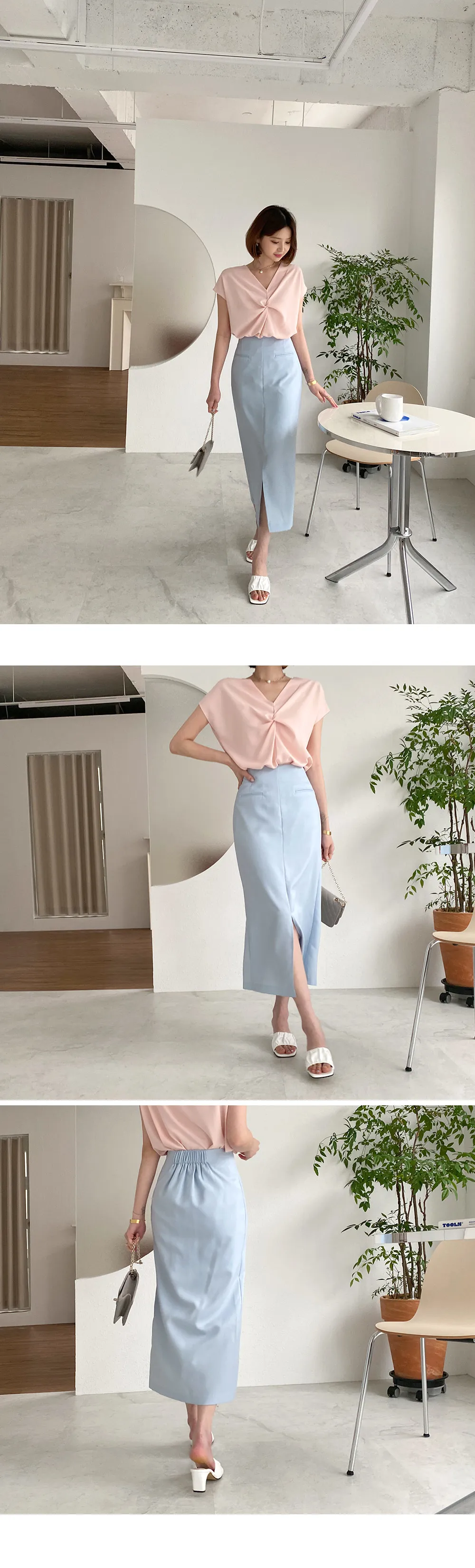 Hラインスリットスカート・全3色 | DHOLIC | 詳細画像2