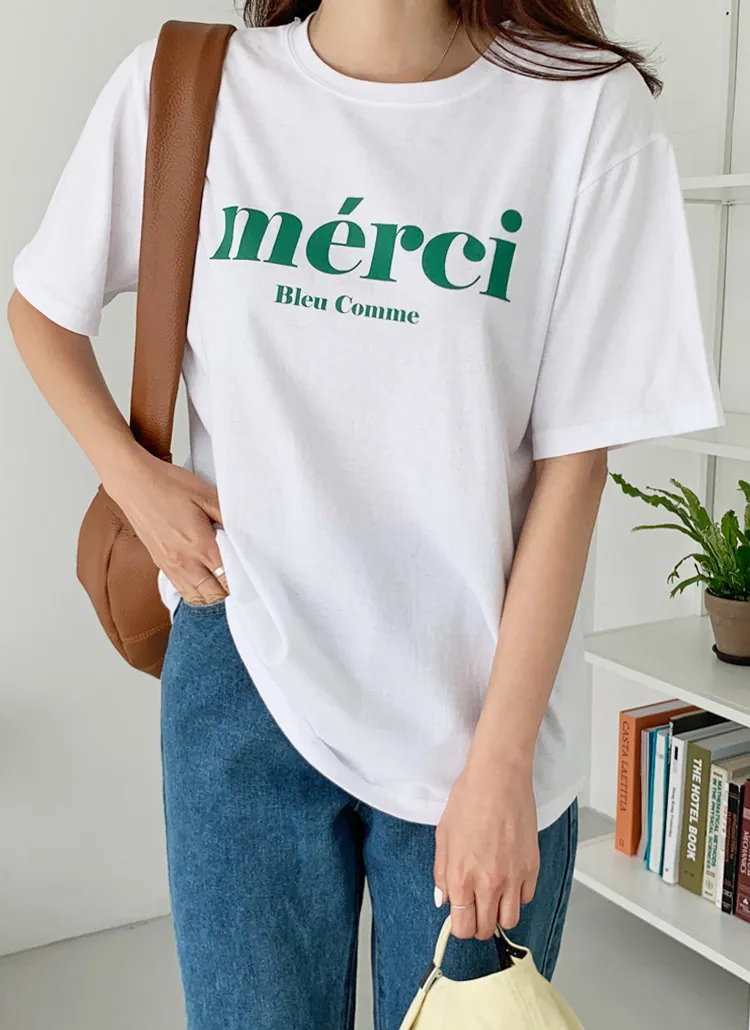 merci半袖Tシャツ | ontheriver | 詳細画像1