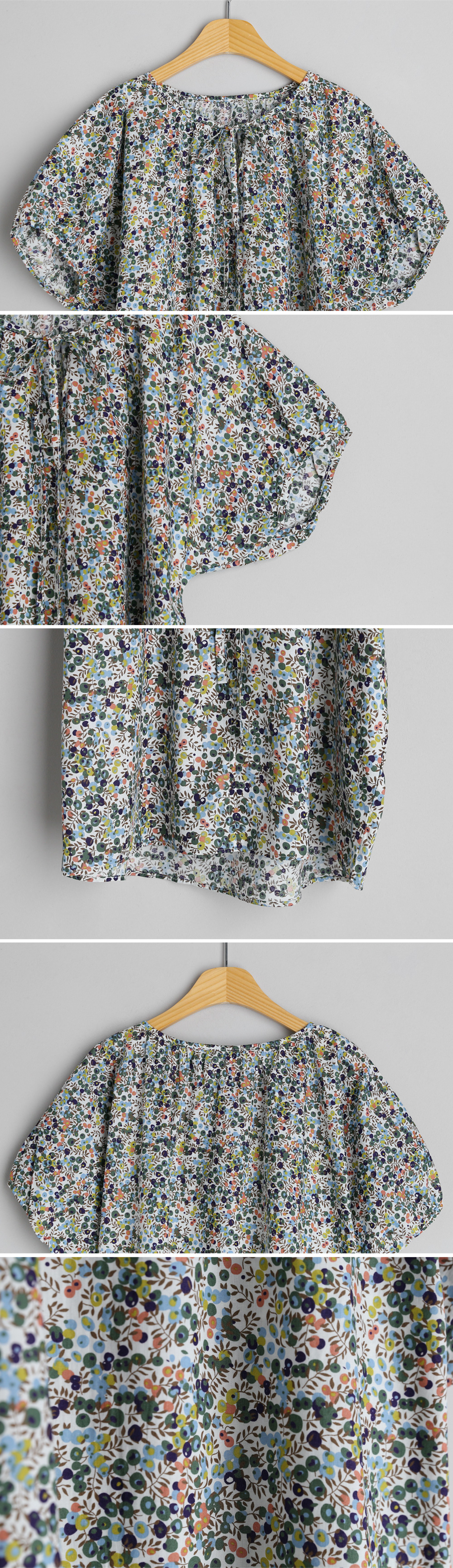 パフフラワーパターンブラウス・全3色 | DHOLIC PLUS | 詳細画像12
