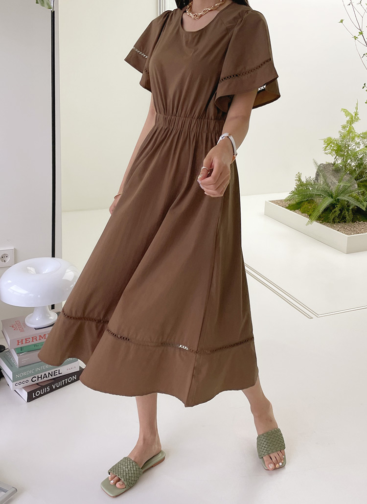 ラッフルスリーブワンピース・全3色 | レディースファッション通販