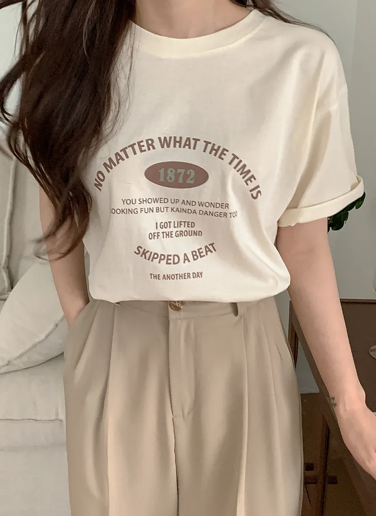 半袖レタリングTシャツ | heyboo | 詳細画像1