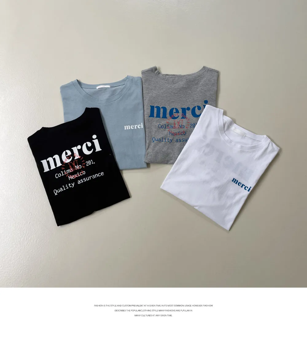 merciレタリング半袖Tシャツ・全4色 | DHOLIC | 詳細画像5
