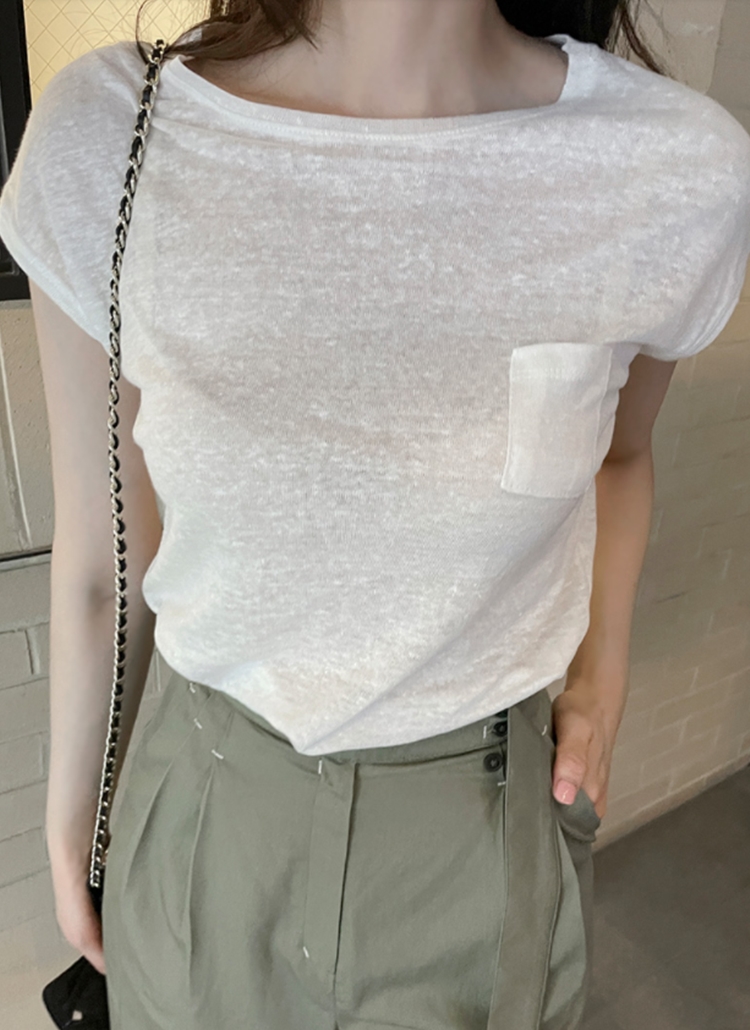 ミニポケットリネンtシャツ P2501 トップス Tシャツ 半袖tシャツ レディースファッション通販 Dholic ディーホリック ミニポケットリネンtシャツ P2501 トップス Tシャツ 半袖tシャツ レディースファッション通販 Dholic ディーホリック