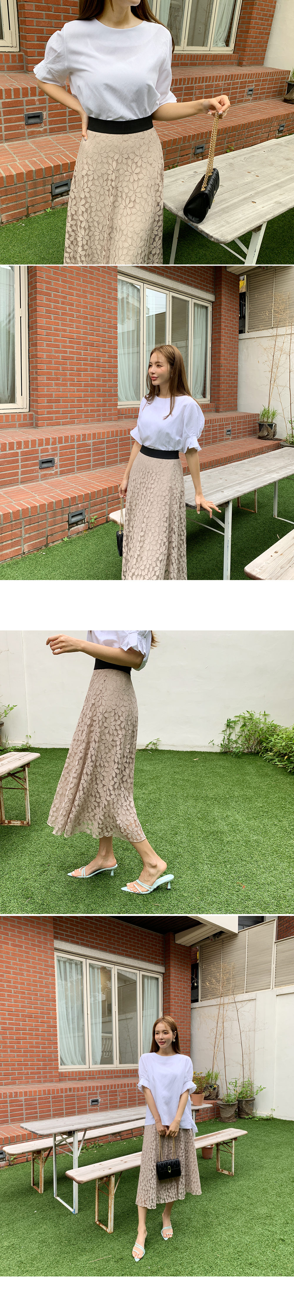 イージージップレーススカート・全3色 | DHOLIC PLUS | 詳細画像8