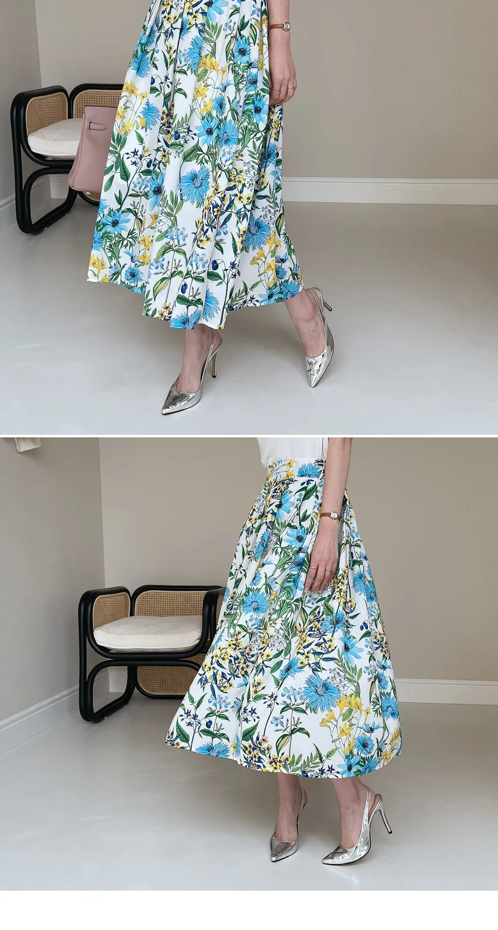 花柄Aラインスカート・全2色 | DHOLIC PLUS | 詳細画像5