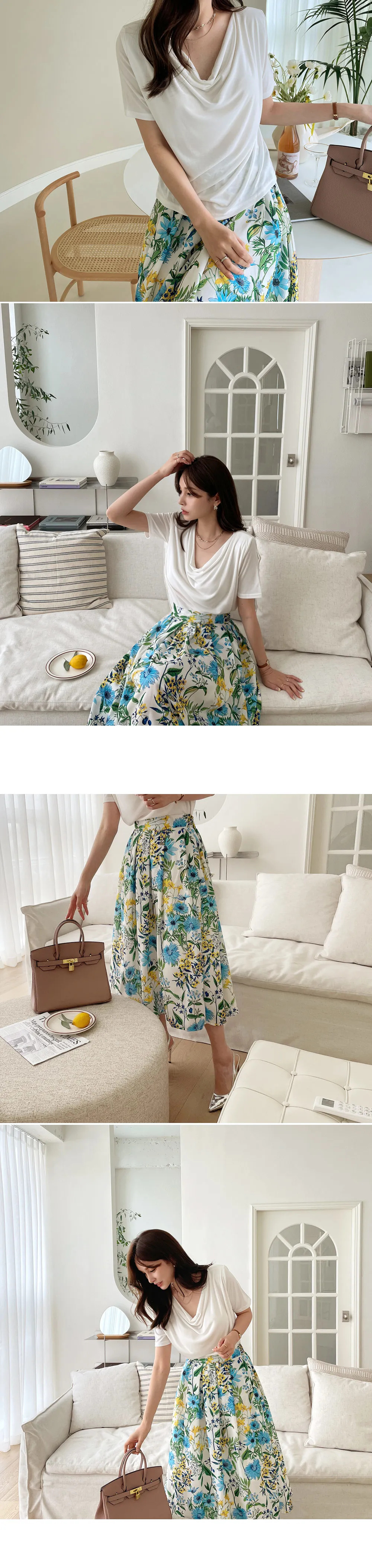 花柄Aラインスカート・全2色 | DHOLIC PLUS | 詳細画像9