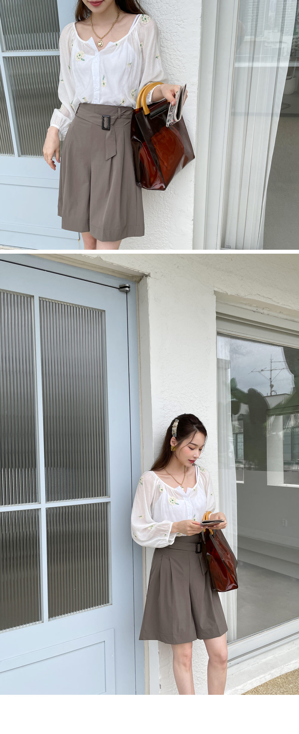 花柄刺繍シフォンブラウス・全2色 | レディースファッション通販 - DHOLIC