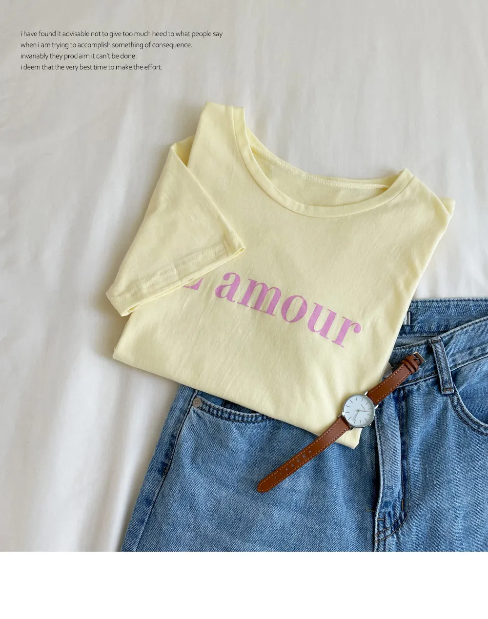 L’amour半袖クロップドTシャツ・全3色 | DHOLIC | 詳細画像6