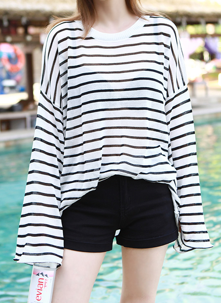 オーバーフィットボーダーニット レディースファッション通販 Dholic 公式