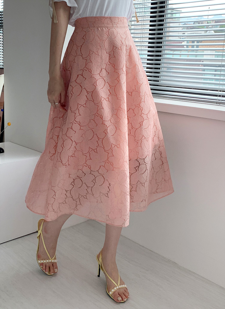 ビッグフラワーレースフレアロングスカート春夏秋 スカート スカート Dholic Mens ディーホリックメンズ ファッション総合通販 Dholic