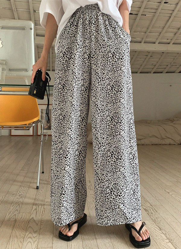 ★Life Work★ワイドレオパードバンディングパンツ WILD THINGS ワイルドシングス パンツ プリントラックス メンズ