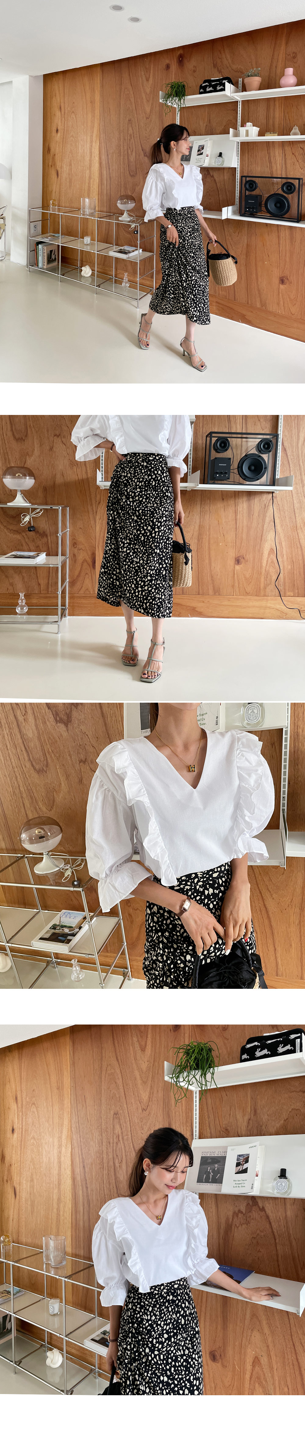 レオパードギャザースカート・全3色 | DHOLIC | 詳細画像9