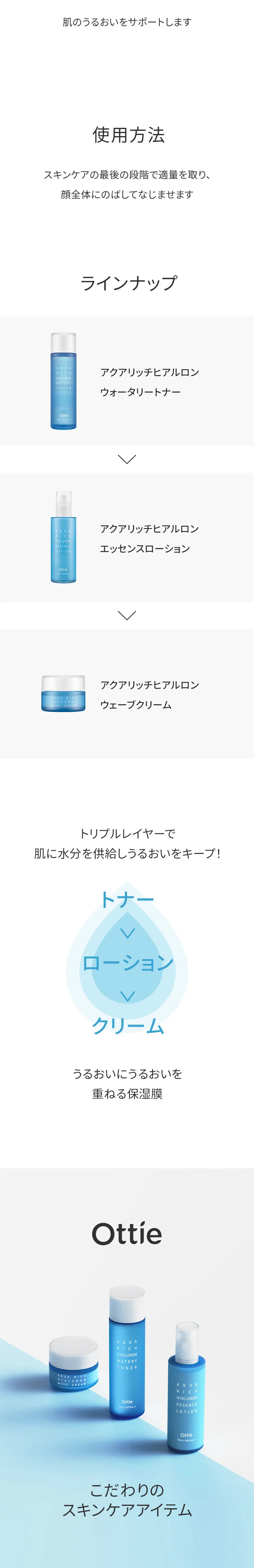 [オッティー] アクアリッチヒアルロンウェーブクリーム | 詳細画像8