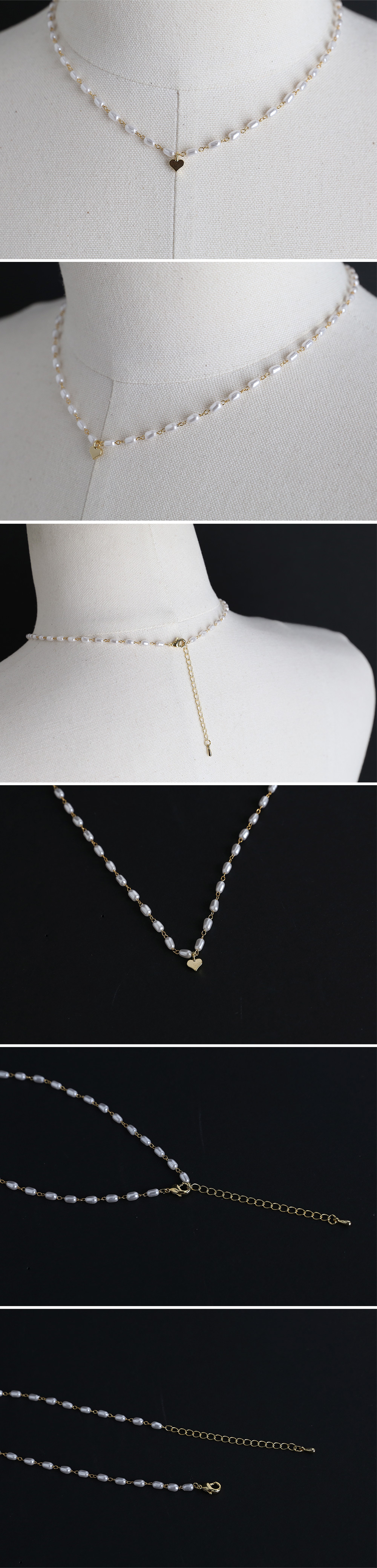 ミニハートネックレス・全2色・d64335 | アクセサリー ネックレス ...