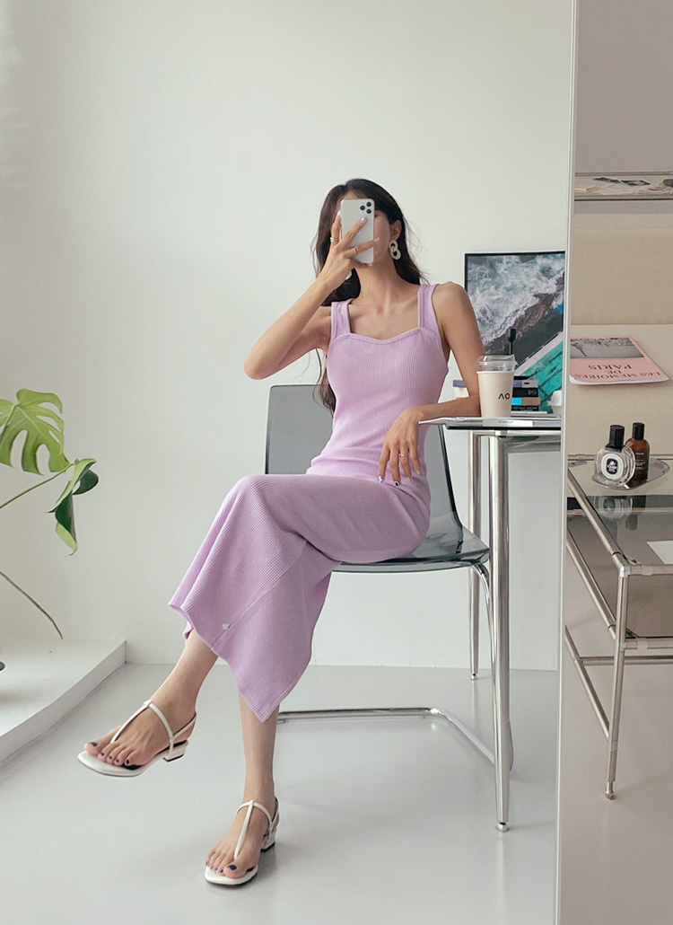 Riu Side lace jumper dress ノースリーブ　ワンピース Ambre Neige ワンピース side lace up camisole dress / サイド