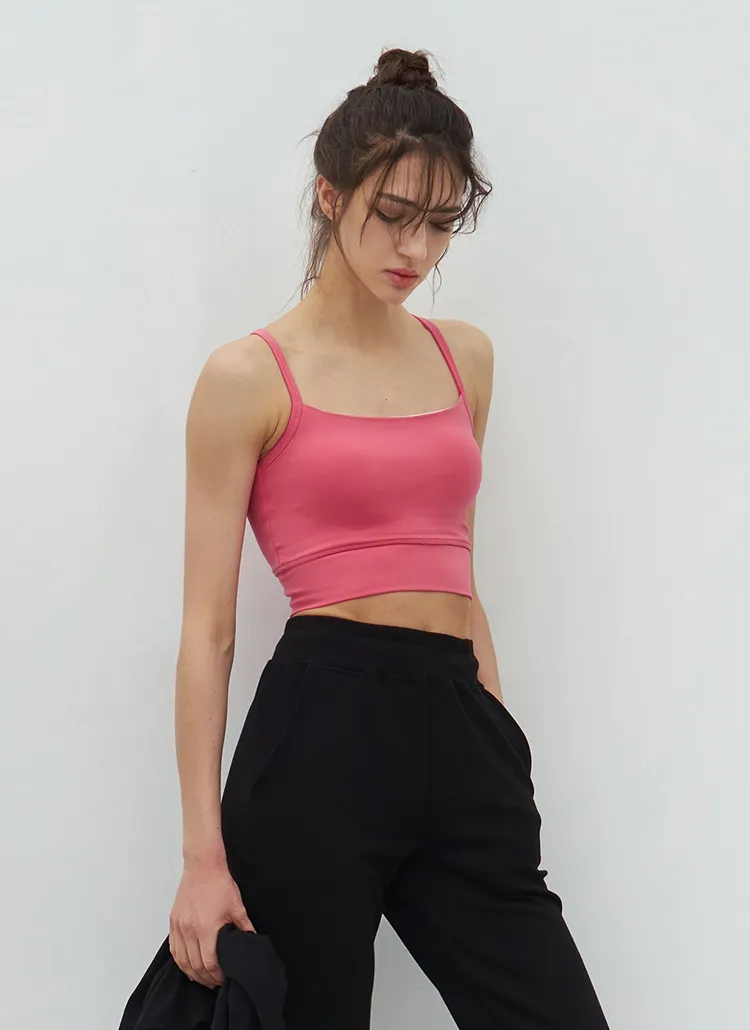 カップ付きクロップドキャミソール(DEEP PINK) | DEVIWEAR | 詳細画像1