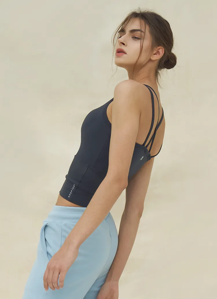 カップ付クロップドキャミソール(ash gray) | DEVIWEAR | 詳細画像1