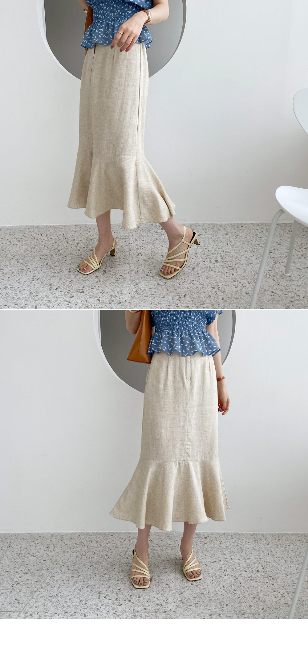 リネンマーメイドスカート リネン混マーメイドスカート・全3色 | レディースファッション