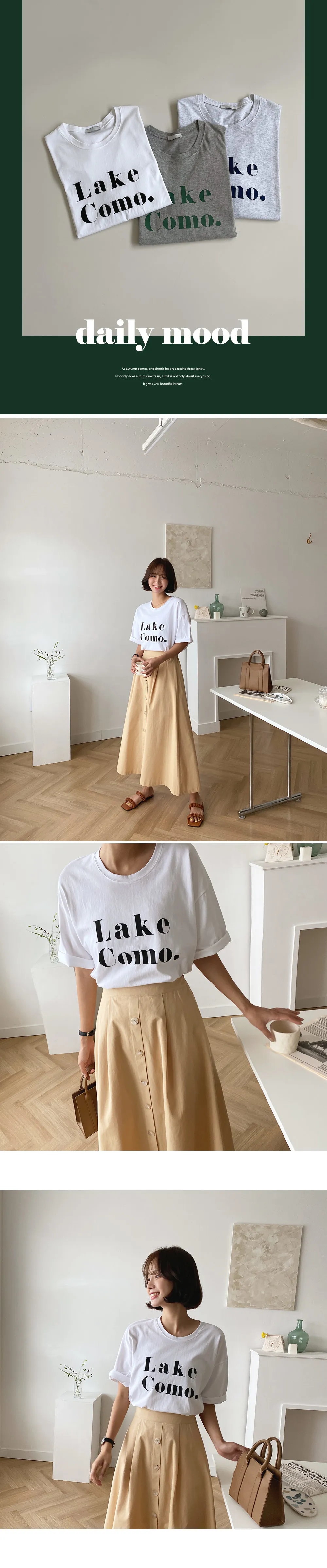 LakeComo.Tシャツ・全3色 | DHOLIC | 詳細画像2