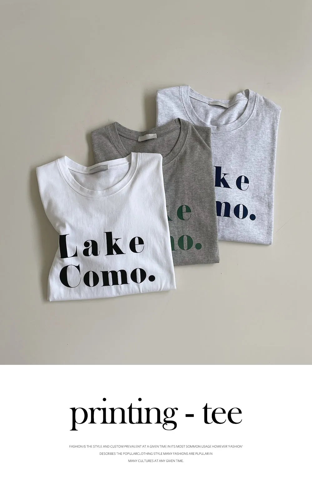 LakeComo.Tシャツ・全3色 | DHOLIC | 詳細画像9
