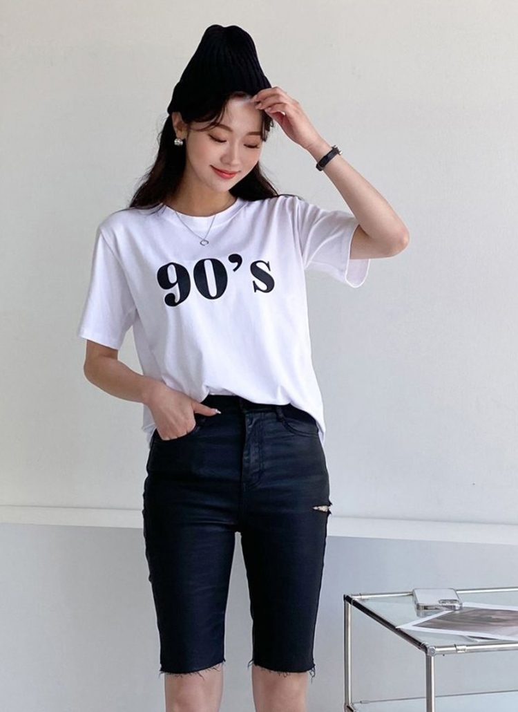 90’sレタリング半袖Tシャツ | ppgirl | 詳細画像1