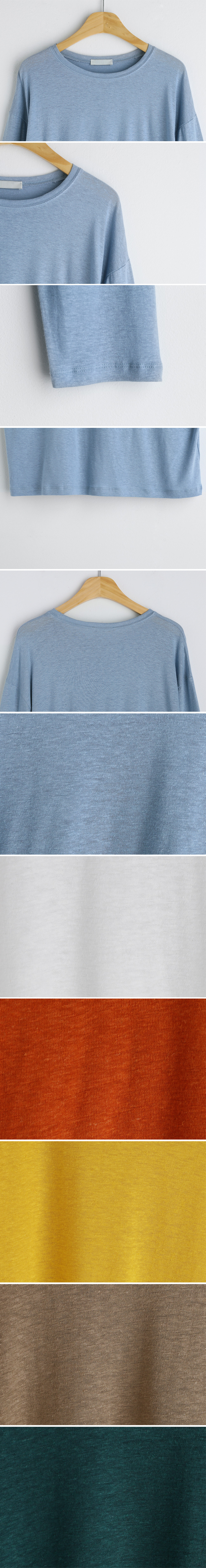 リネン混Tシャツ・全7色 | DHOLIC | 詳細画像14