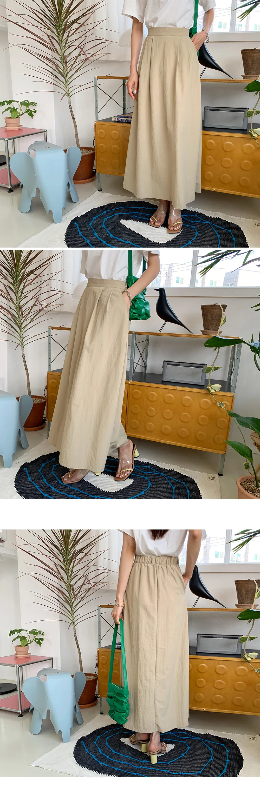 タックAラインスカート・全3色 | DHOLIC | 詳細画像2