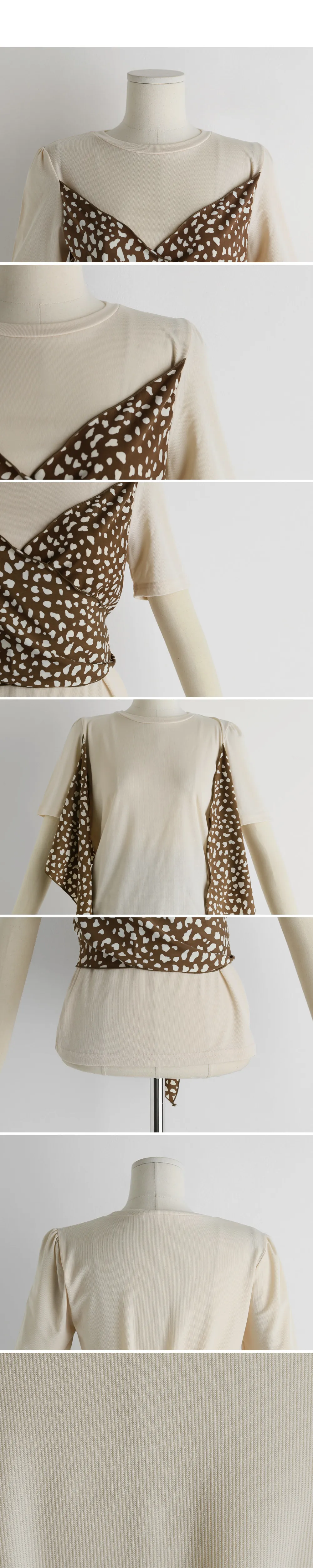 レオパードビスチェ風Tシャツ&スカートSET・全3色 | DHOLIC PLUS | 詳細画像17
