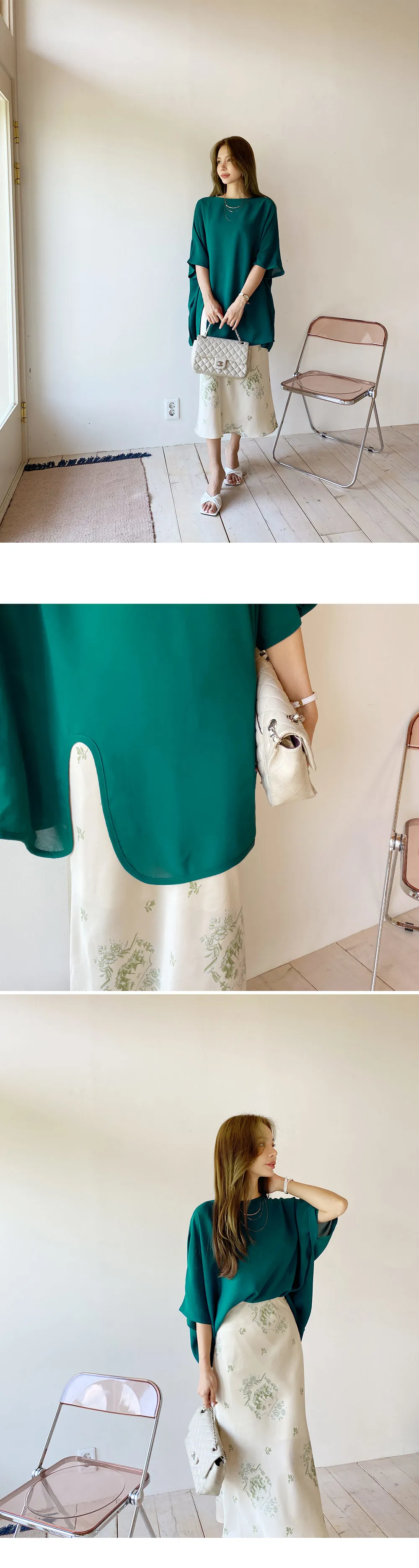フラワーグロッシースカート・全2色 | DHOLIC PLUS | 詳細画像16