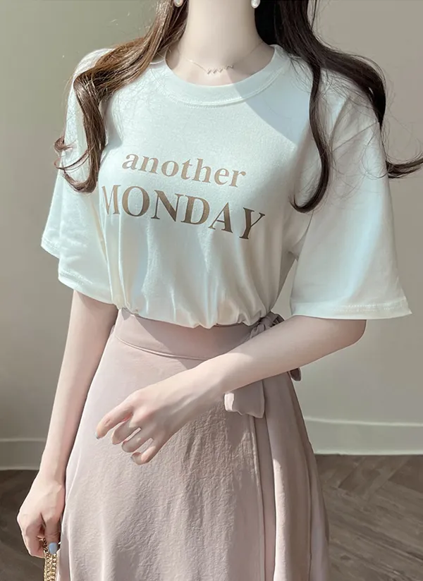 MONDAYプリントTシャツ | fiona | 詳細画像1