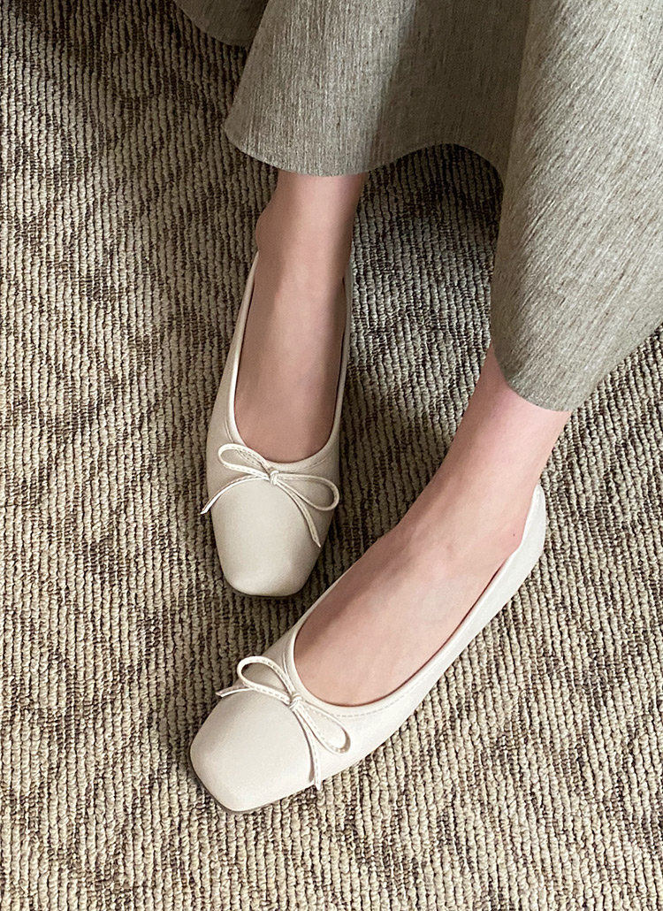 スクエアリボンフラットシューズ春夏秋冬 シューズ フラット Dholic Ladies ディホリックレディース ファッション総合通販 Dholic