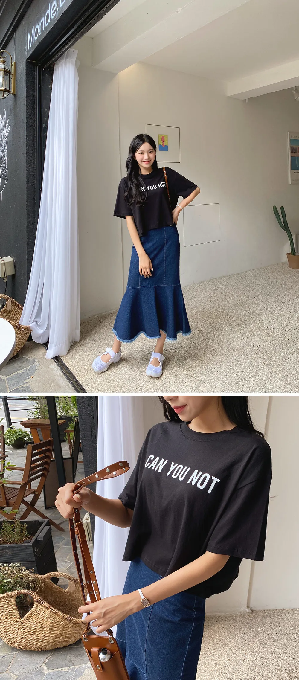 CAN YOU NOTクロップドTシャツ・全2色 | 詳細画像10