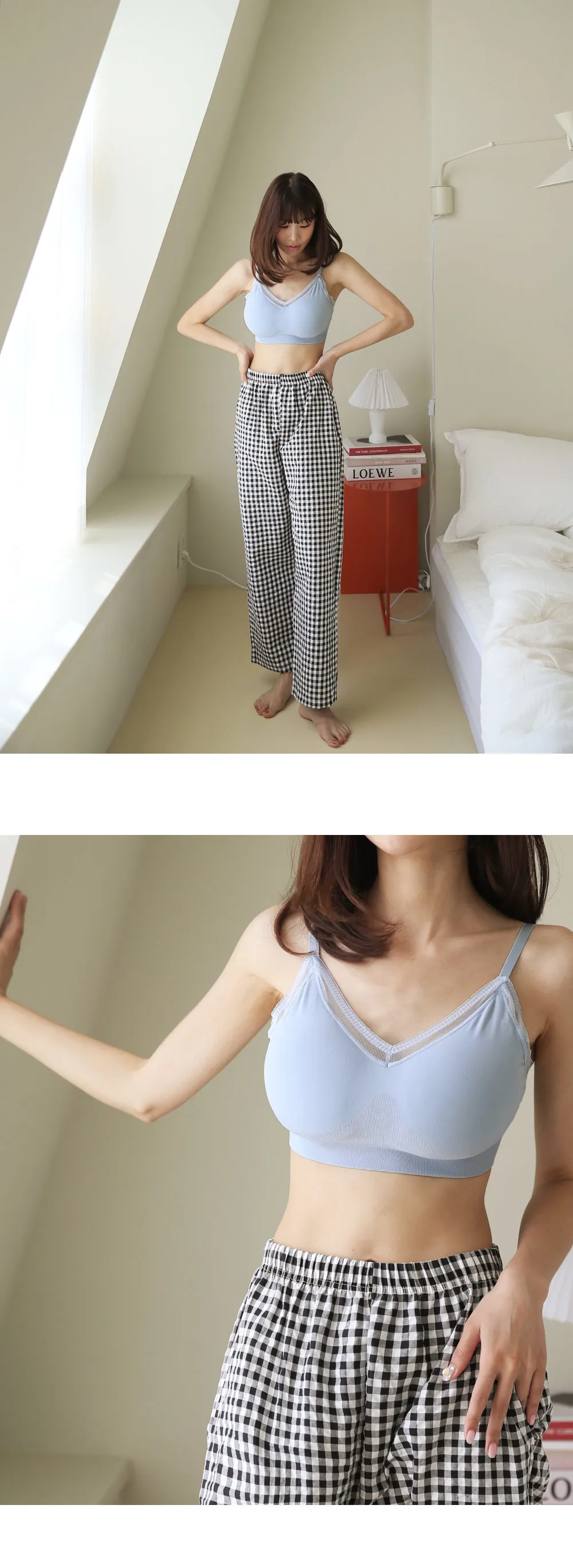 ギンガムチェックパジャマパンツ・全4色 | DHOLIC | 詳細画像4