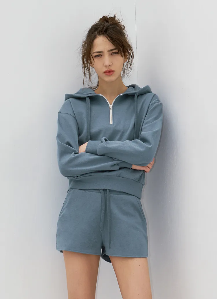 ウエストゴムショートパンツ(ECO BLUE) | DEVIWEAR | 詳細画像1