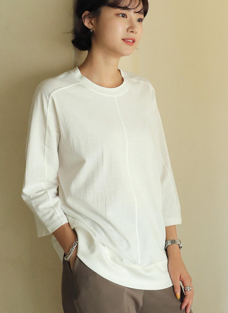 7分丈Tシャツ