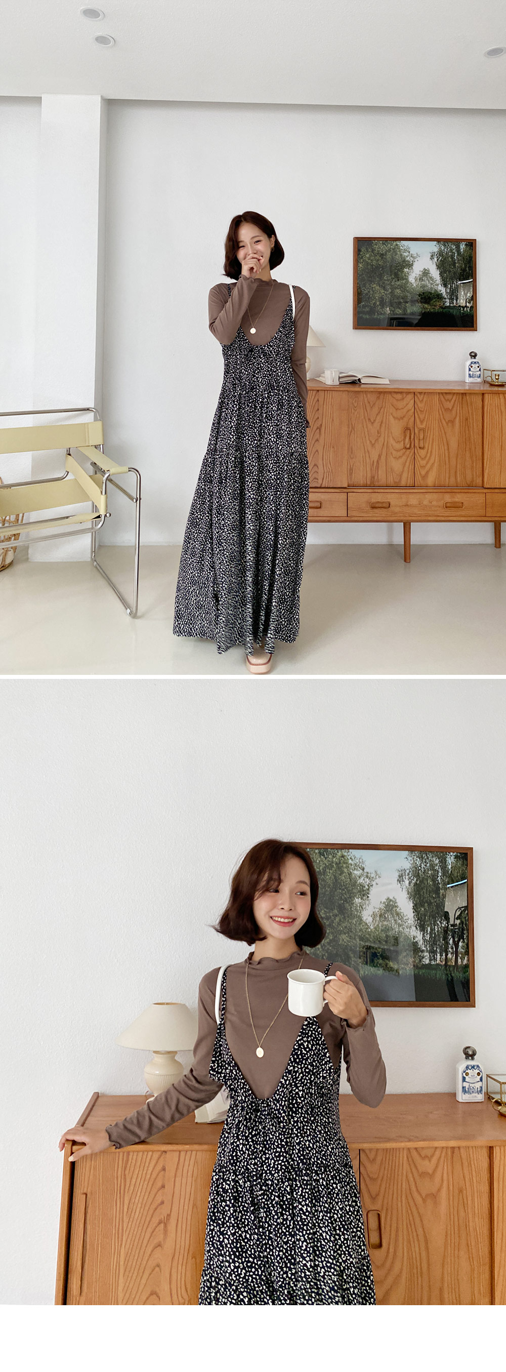 2WAYレオパードキャミワンピース・全3色 | レディースファッション通販