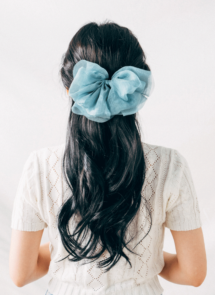 シフォンボリュームリボンバレッタ春夏秋冬 アクセサリー ヘアアクセサリー Soo Soo スーアンドスー ファッション総合通販 Dholic