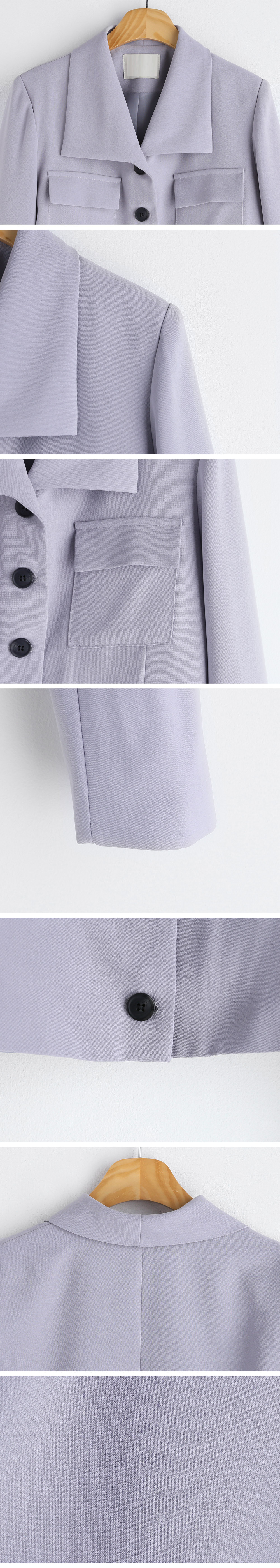 ポケットクロップドジャケット&タックワイドスラックスSET・全2色 | DHOLIC | 詳細画像13
