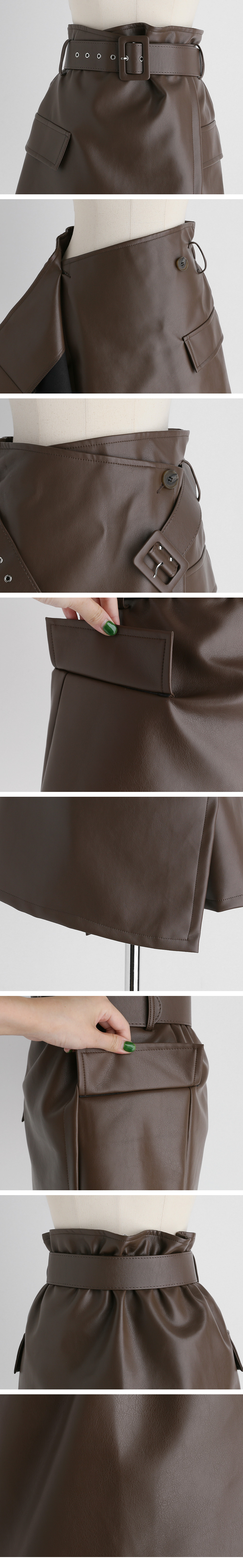 ベルト付レザー調スカート・全2色 | DHOLIC | 詳細画像13
