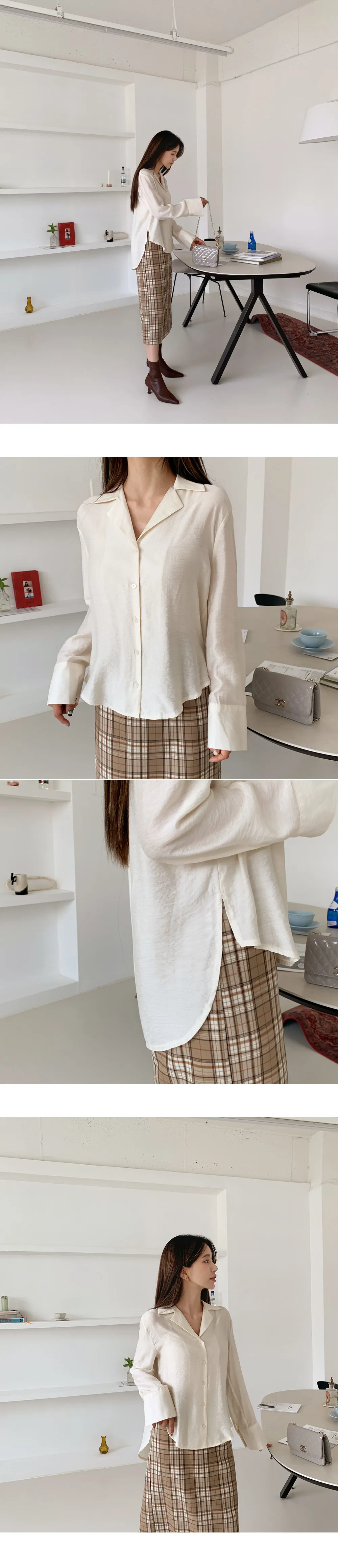 チェックIラインスカート・全2色 | DHOLIC | 詳細画像5