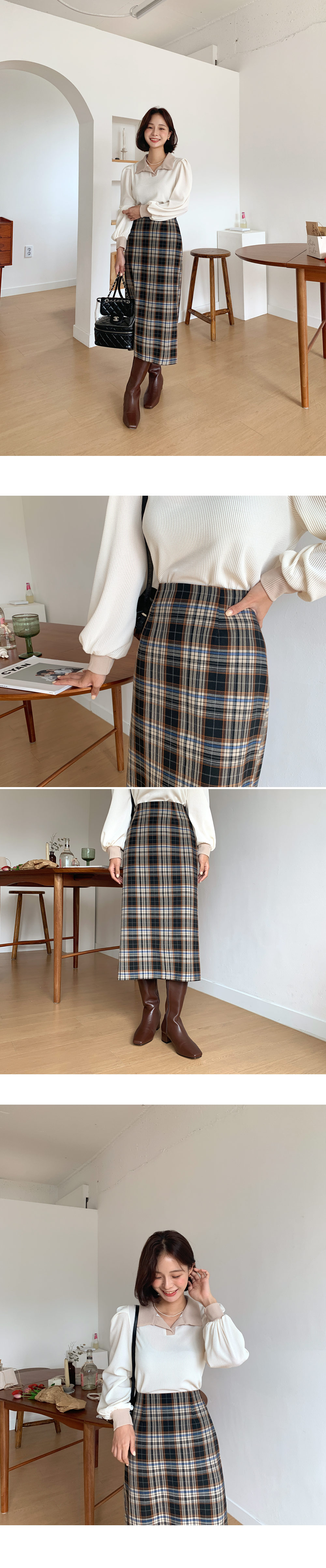 チェックIラインスカート・全2色 | DHOLIC | 詳細画像11