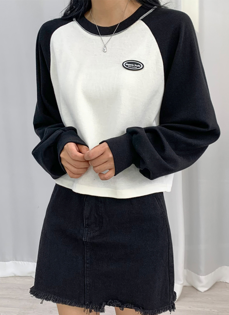 ラグランスリーブワッペン長袖クロップド配色コントラストバイカラーステッチtシャツ春秋 トップス 長袖tシャツ Bullang Girls ブランガールズ ファッション総合通販 Dholic ラグランスリーブワッペン長袖クロップド配色コントラストバイカラーステッチtシャツ春秋 トップス 長袖tシャツ Bullang Girls ブランガールズ ファッション総合通販 Dholic