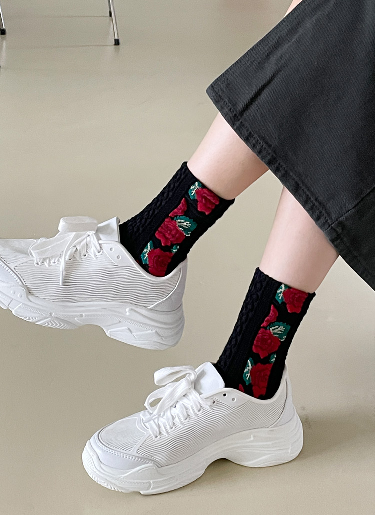 アンクルツイスト花柄サイドメッシュフローラルラインケーブルンソックス春夏秋冬 アクセサリー その他 Dholic Ladies ディーホリック レディース ファッション総合通販 Dholic