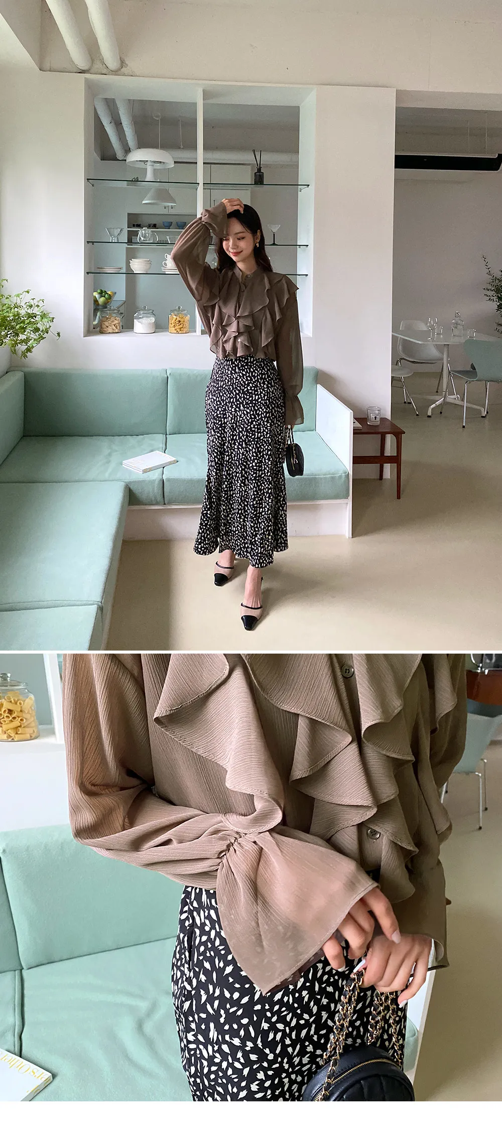 パターンロングスカート・全2色 | DHOLIC | 詳細画像14