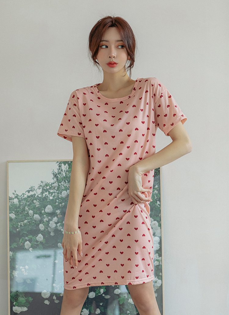 PETIT BATEAU｜ハートプリント長袖パジャマ | Rakuten Fashion