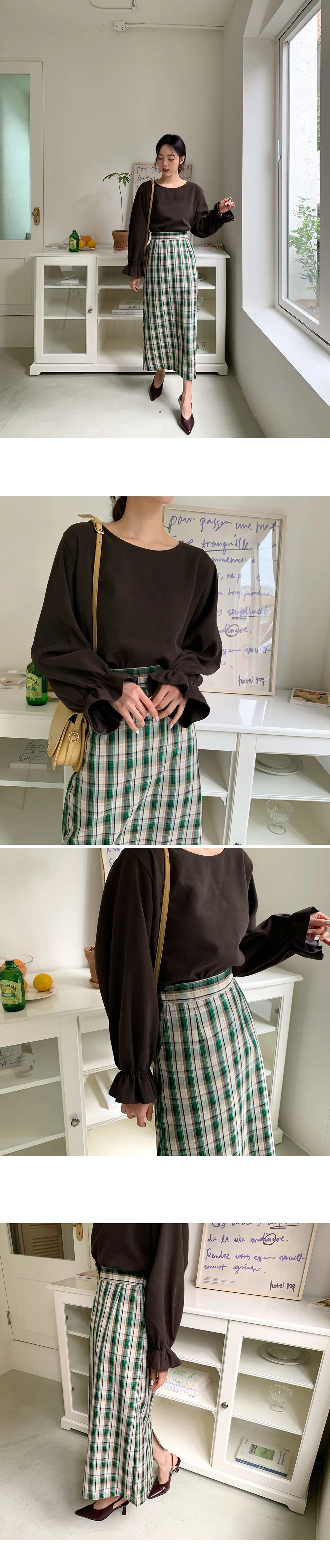 チェックHラインスカート・全2色 | DHOLIC | 詳細画像13